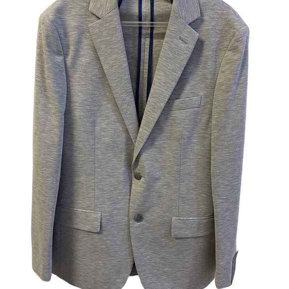 Men’s Apt. 9 Premier Gray Knit Sports Two-Button Slim Coat - Sz 38R $138.00 NWT